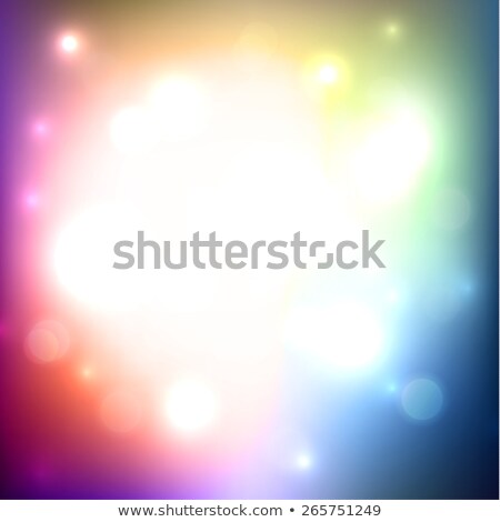Zdjęcia stock: Card On The Abstract Multicolored Background With Blur Bokeh For