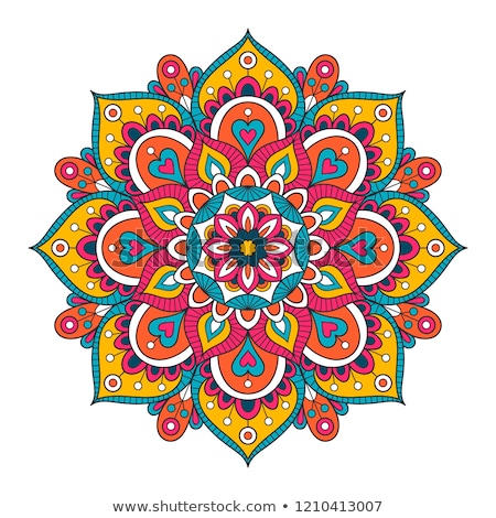 Foto stock: Henna Mandala Design