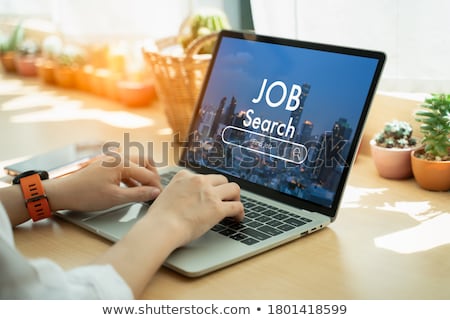 Stock foto: Woman Lost In Computer Technology