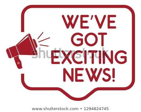 Foto stock: Exciting News