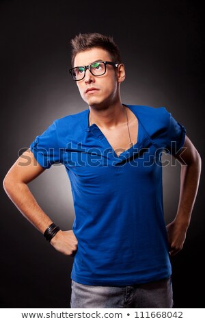 Сток-фото: Young Businessman With Tie Undone Making A Silly Face