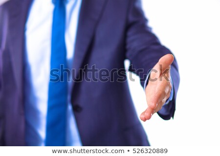 Stock foto: Young Businessman Offering Businesscard