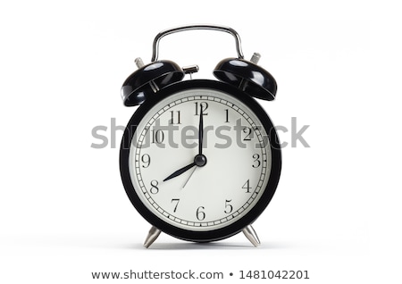 Zdjęcia stock: Vintage Alarm Clock White Background
