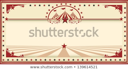 [[stock_photo]]: Circus Card Red Vintage