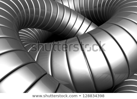 Stock foto: Bstrakte · glänzende · Fliesen · Silber · Aluminium · Hintergrund · mit · Reflexion
