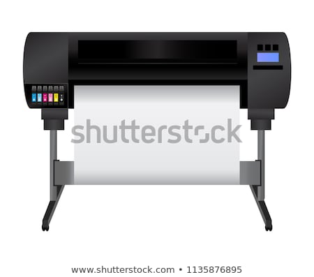 Сток-фото: Illustration Of Inkjet Printer
