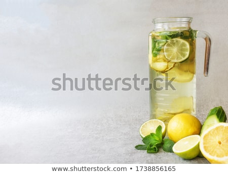 Stock photo: Glass Of Lemon Juice Drink