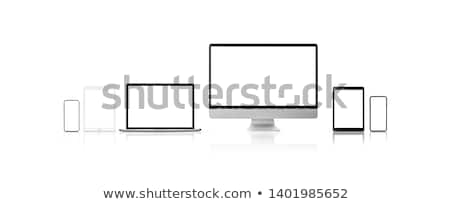 Stockfoto: Smartphone And Tablet On White Background
