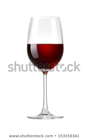 Foto stock: Red Wine Glass