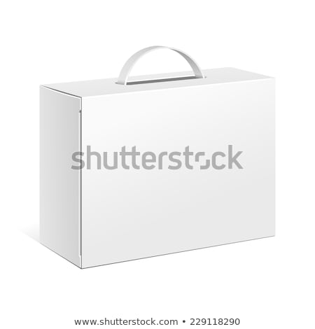 Foto stock: White Box With Handle