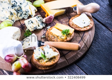 Stock photo: Cheese Platter And Fresh Grapes