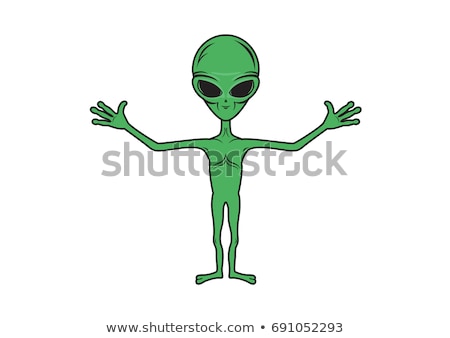 Stok fotoğraf: Cartoon Alien Icons