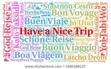 Foto stock: Trip Word Illustration