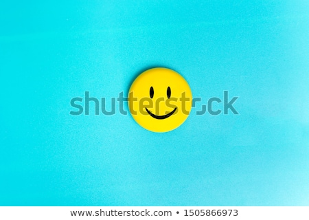 Foto stock: Fun Smiley Face Icons Copy Space Background