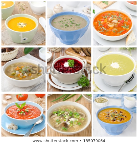 ストックフォト: Soups Collage