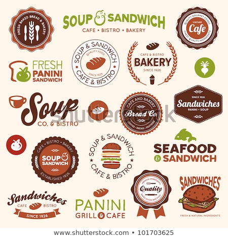 Сток-фото: Sandwich Bistro Labels