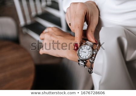 Stock fotó: Attractive Woman Touching Her Wrist
