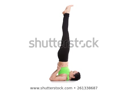 Stock photo: Salamba Sarvangasana Supported Shoulderstand