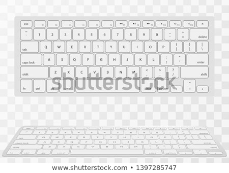 Сток-фото: White And Black Computer Keys