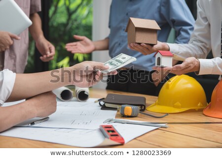 Stock fotó: Contractor Giving His Approval