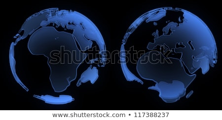 ストックフォト: X Ray Globe Europe And Africa