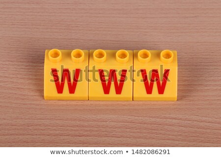 Stock photo: Site - Colored Childrens Alphabet Blocks
