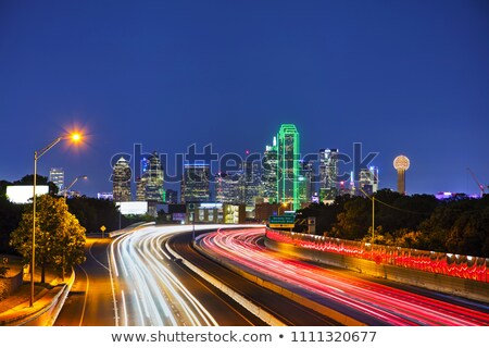 ストックフォト: Dallas Cityscape At The Night Time
