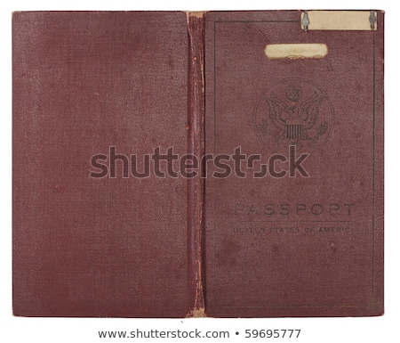 Stock photo: Vintage United States Passport Cover