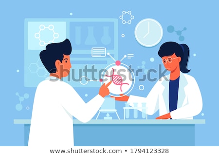 Stock fotó: Lab Assistant Doing Experiment