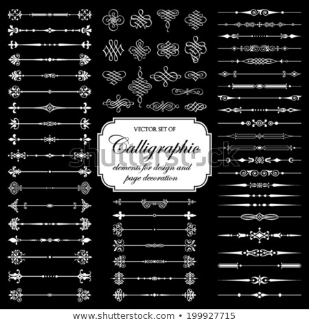 Foto stock: Page Dividers And Ornate Headpieces - Vector Set