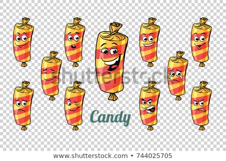 Foto stock: Confectionery Sweet Candy In The Wrapper Emotions Characters Col