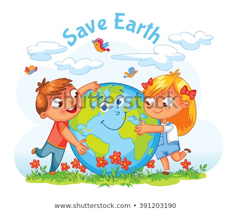 Foto stock: Earth Day Happy Joyful Planet