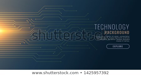 Stock fotó: Technology Backgorund With Circuit Diagram