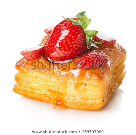 Stockfoto: Freshly Baked Sweet Buns Puff Pastry