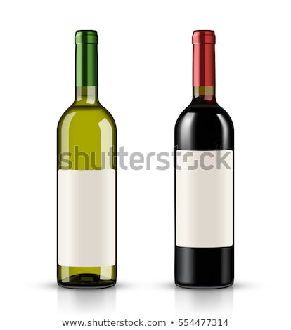 Foto stock: Bottle Of Wine And Vineyard