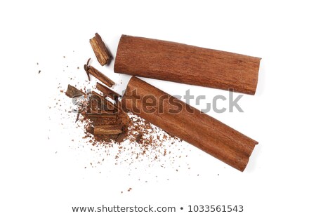 Stockfoto: Chocolate Bars Stack And Cinnamon Sticks