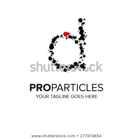 Stock photo: Alphabet Particles Logotype Letter I