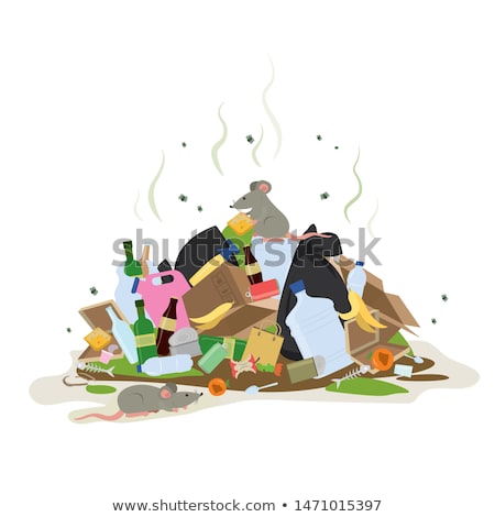 Garbage Bags With Dirty Rat ストックフォト © naum
