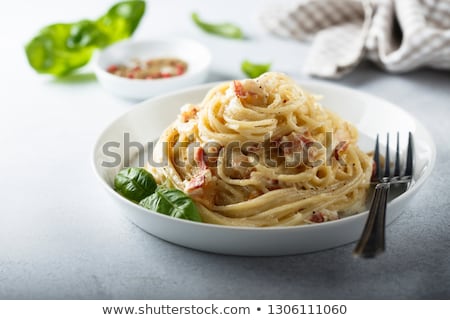 Сток-фото: Spaghetti Alla Carbonara