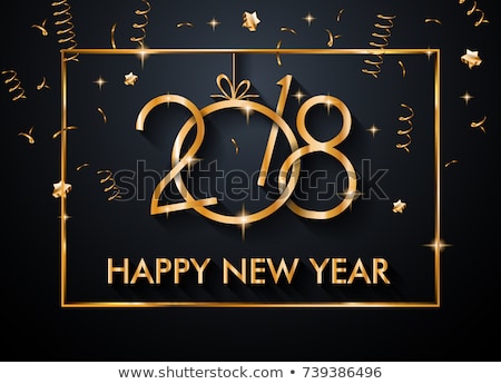 Stock foto: 2017 Happy New Year Restaurant Menu Template Background
