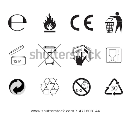 Zdjęcia stock: European Hazard Pictogram