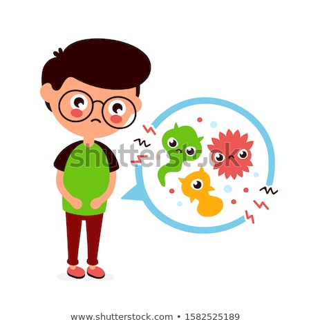 ストックフォト: Boy Having Bacteria In Stomach