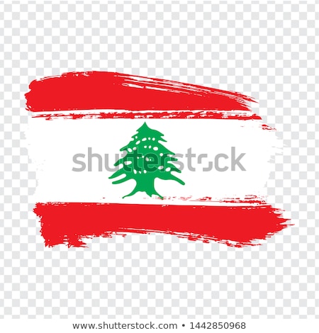 Stock photo: Lebanese Flag Vector Illustration