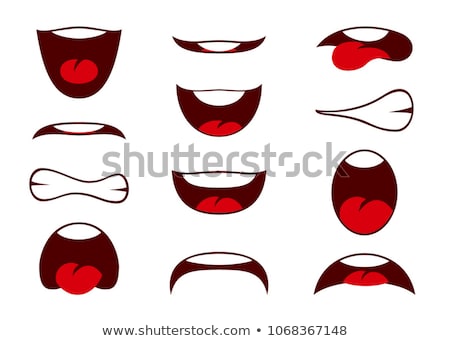 Stock fotó: Set Of Character Lip Sync Pattern