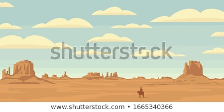 Сток-фото: Western Desert Themed Scene In Nature