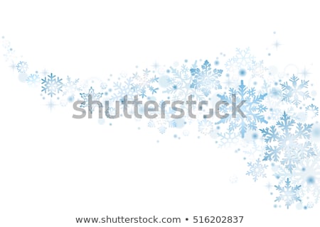 Stock photo: Christmas Snowflakes Background With Falling And Swirling Snow