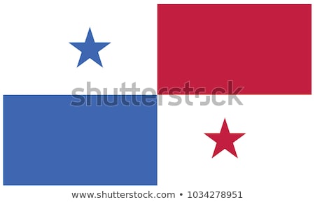 Stock fotó: Panama Flag Vector Illustration On A White Background