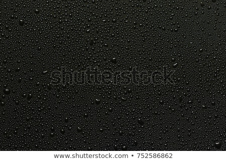 Foto stock: Water Drops On Metal Surface