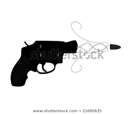 Foto stock: Illustration Of A Snub Nose Revolver