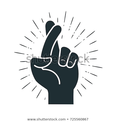 Stockfoto: Hand With Crossed Fingers